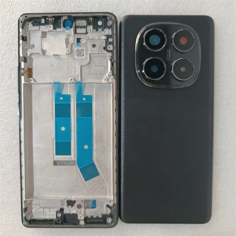 البوب ل Xiaomi Redmi ملاحظة 14 برو 4G الإسكان الكامل الإطار الأوسط الحافة الأمامية + غطاء البطارية اللوحة الخلفية مع عدسة الكاميرا