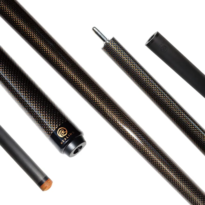 

Factory Direct Sale Billiard Table Accessories 1/2 Style Carbon Fiber Billiard Cues 12mm Snooker Cue