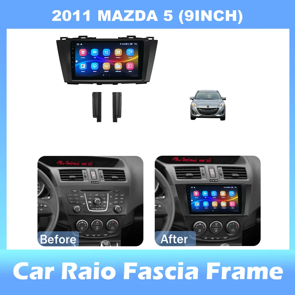 

9-inch 2din Car Radio Dashboard For MAZDA 5 2011 Stereo Panel, For Teyes Car Panel With Dual Din CD DVD Frame