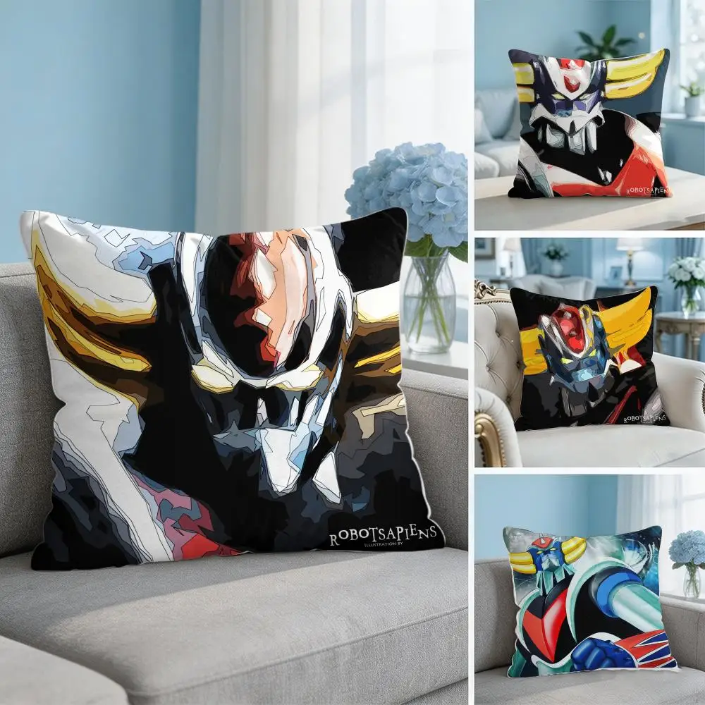 G-Goldorak Anime Cool Cushion Cover Square Pillow Bedroom Sofa Leisure Comfort Living Room Home Decoration 40X40