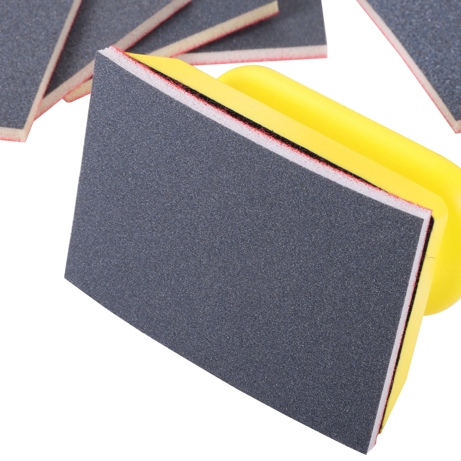 25Pcs Sanding Sponge Sanding Block Assortment 120-600 Grit Hook Loop Dry Wet Sanding Block for Metal Drywall Furniture Polishing