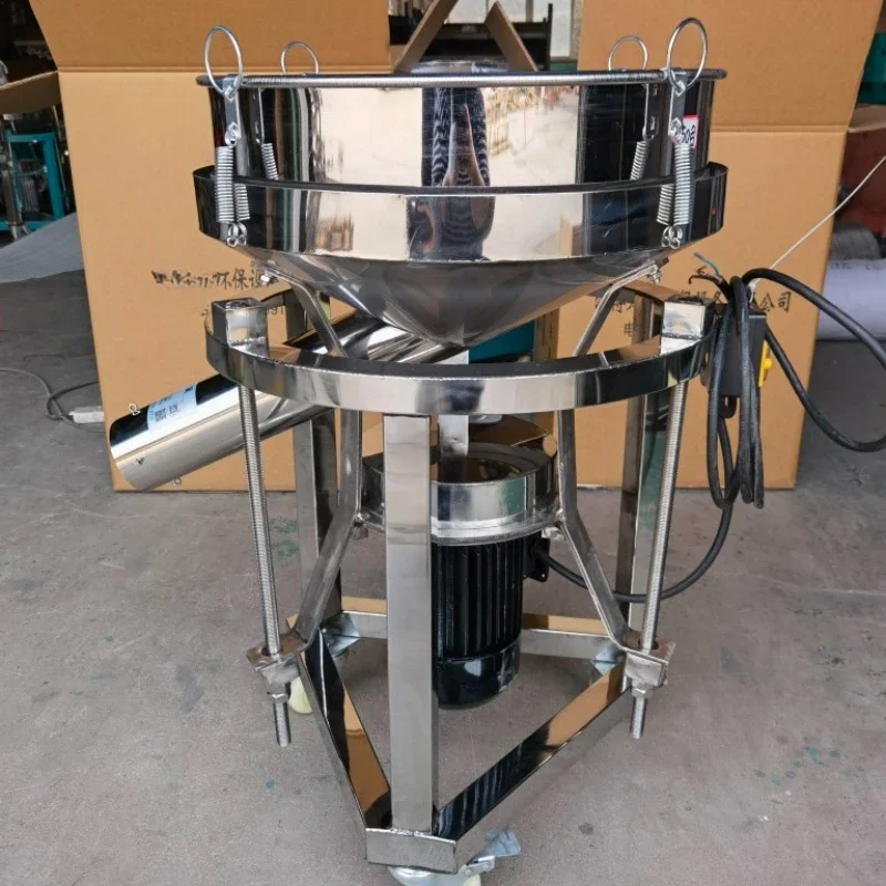 Sieving machine, plastic powder vibrating sieve, soybean milk filter, vibrating sieve, all stainless steel rotary vibrating