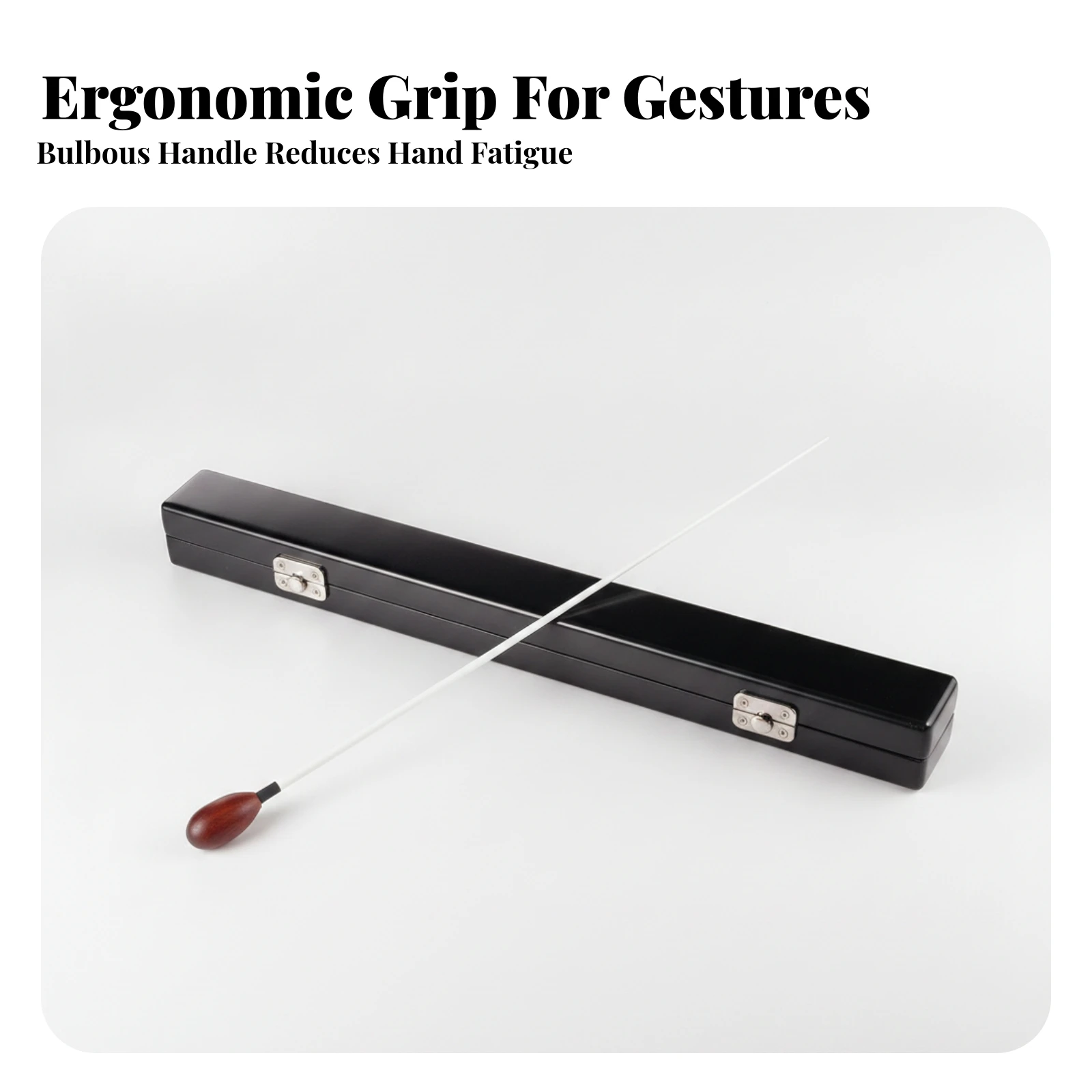 Conductor Baton with Case Portable Music Baton with Storage Case Hard Weather-Resistant for Conductors, Orchestra, Rehearsals