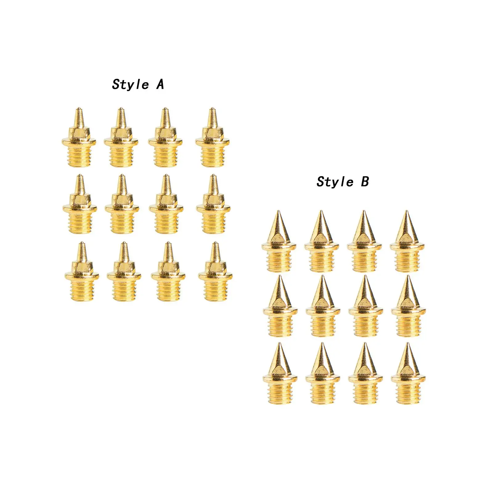 

12 Pieces Track Spikes Steel Spikes Gold Replacement Spikes for Track Shoes for Athletics Sprint Sports Practice Short Running