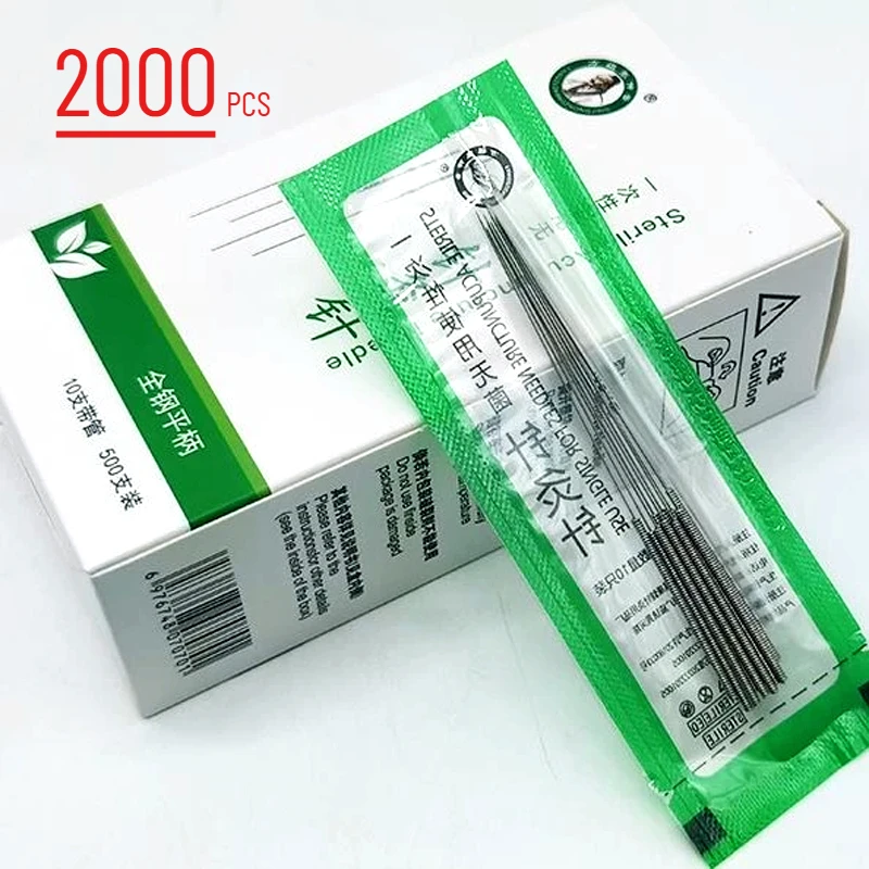 (4Box) 2000 Profession Sterile Acupuncture Needle Traditional Chinese Medicine Physiotherapy Acupoint Massager 0.16/0.18