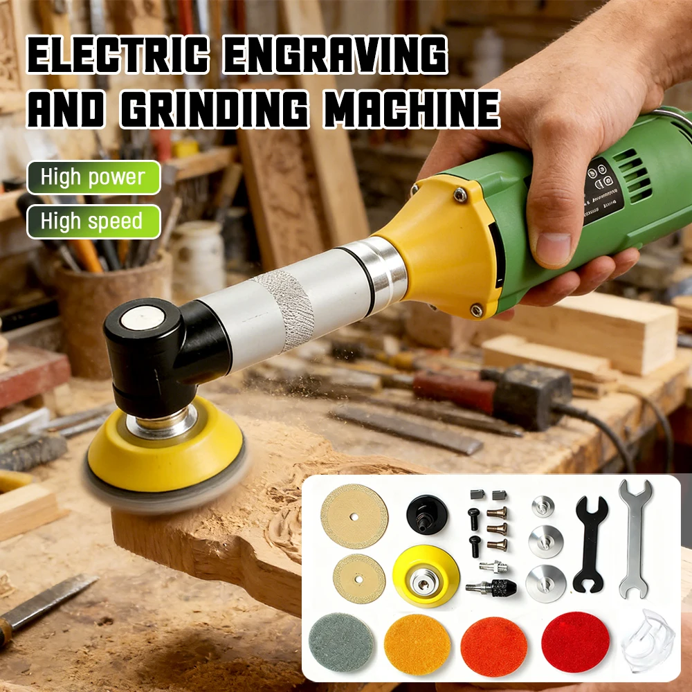 Ceramic Tile Beauty Sewing Tool 15000RPM Electric Straight Grinder 6 Variable Speeds Cleaning Machine Grinder Sander Polisher