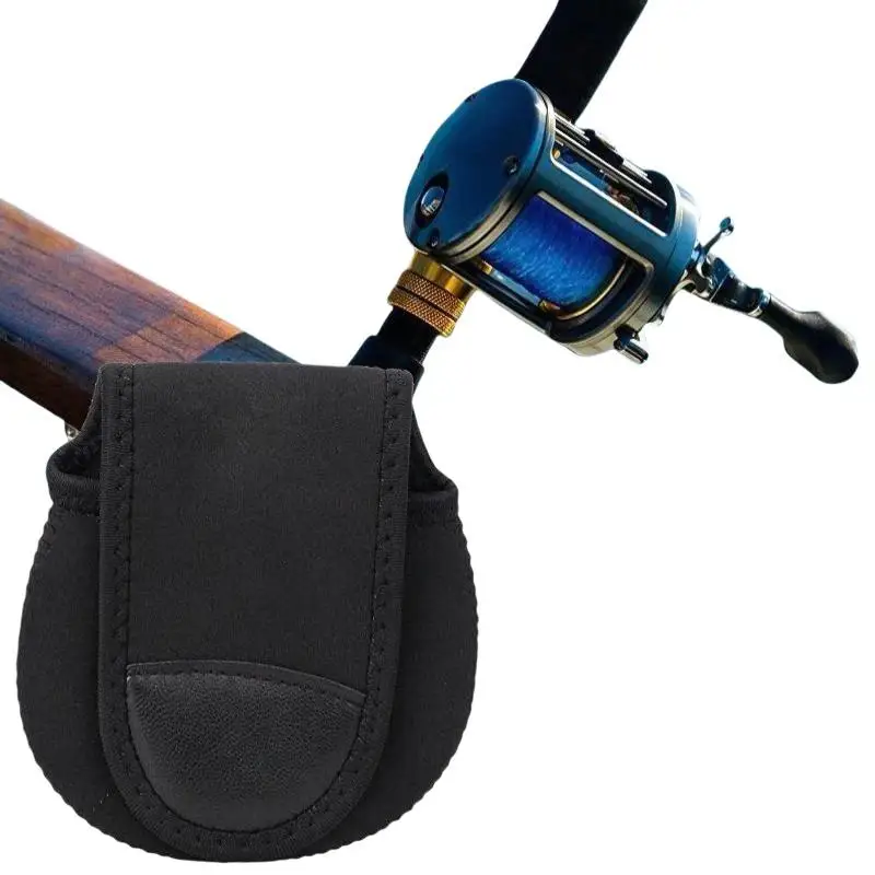 Bait-Casting Fishing Reel Bag Snug Fit Soft Protective Pouch Portable Anti-scratch Storage Case for Fishing Gear Organization