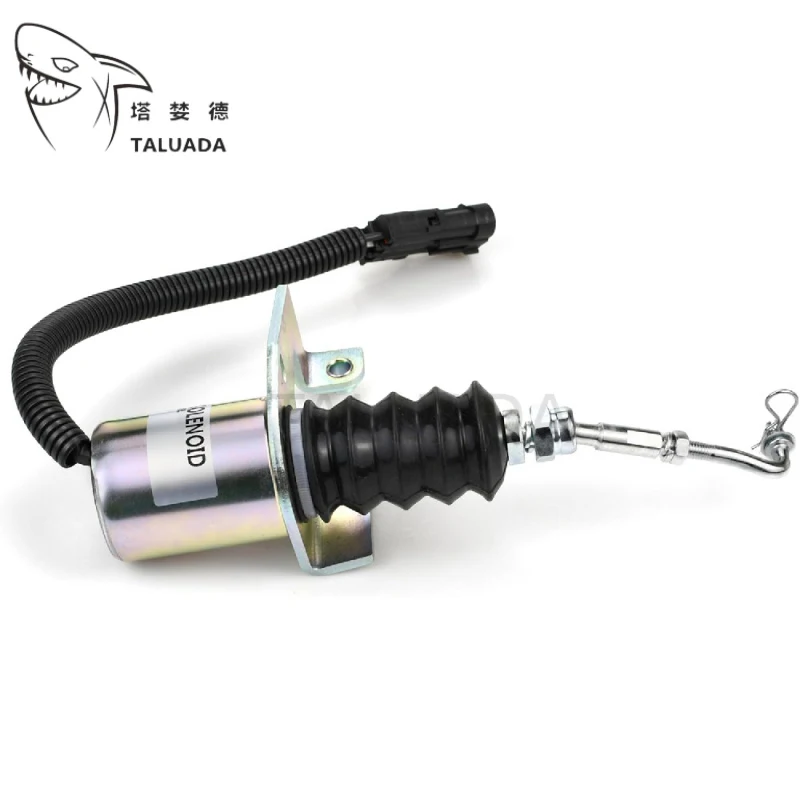 3974947 SA-3742-24 Shutdown Solenoid 24V For 6CT 8.3 Engine Fuel Shut Off Valve Flameout Excavator Parts