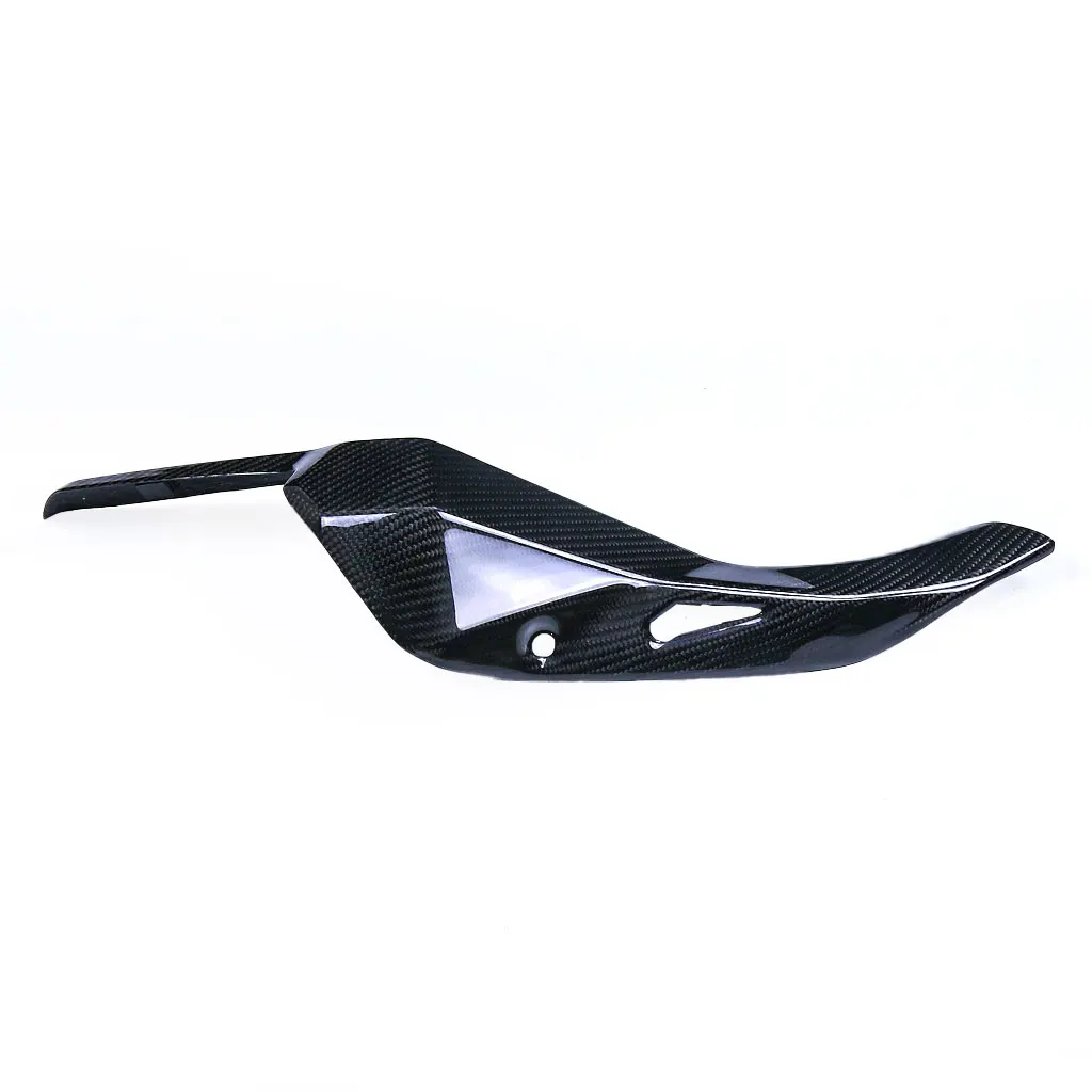 Pure 3K Carbon Fiber Exhaust Pipe Protector Cover Muffler Guard Motorcycle Supplies For Kawasaki Ninja Z400 EX400 Accessories