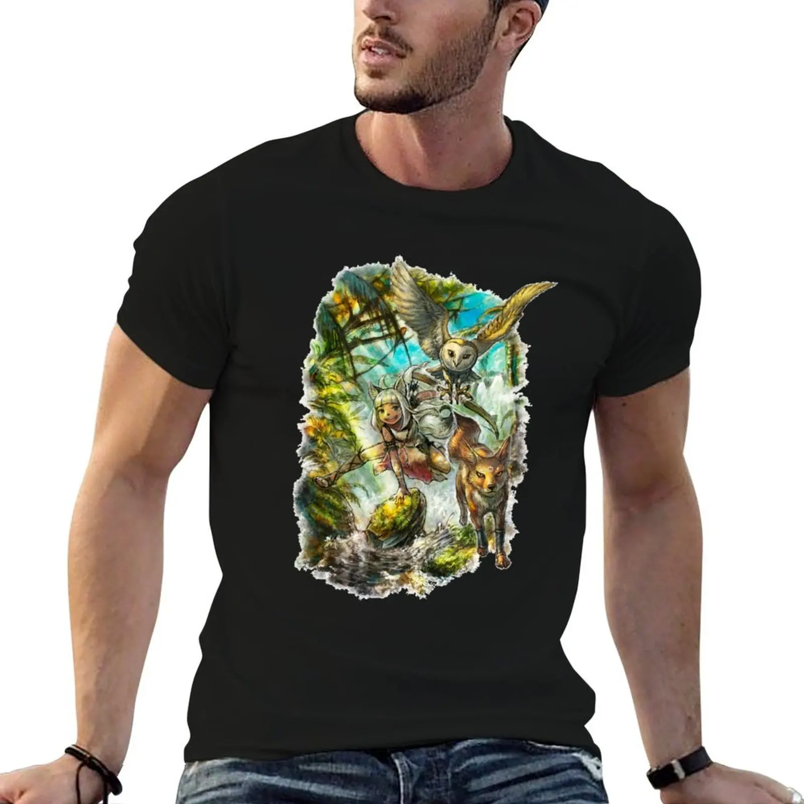 

Ochette from Octopath Traveler 2 T-Shirt man t shirts cotton anime tshirt T-Shirt