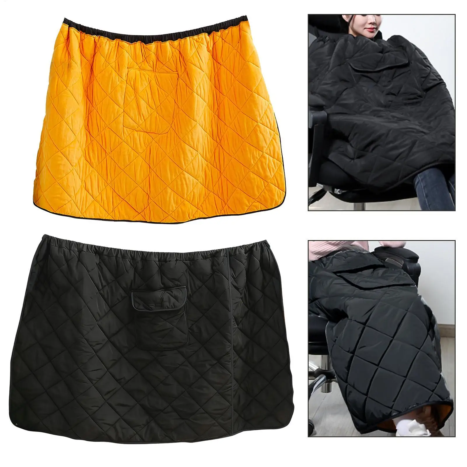 

Motorcycle Leg Cover Waterproof Apron Quilt Plush Lining Motorcycle Warm Leg Cover For Women Scooter Winter Outdoor Riding Knee