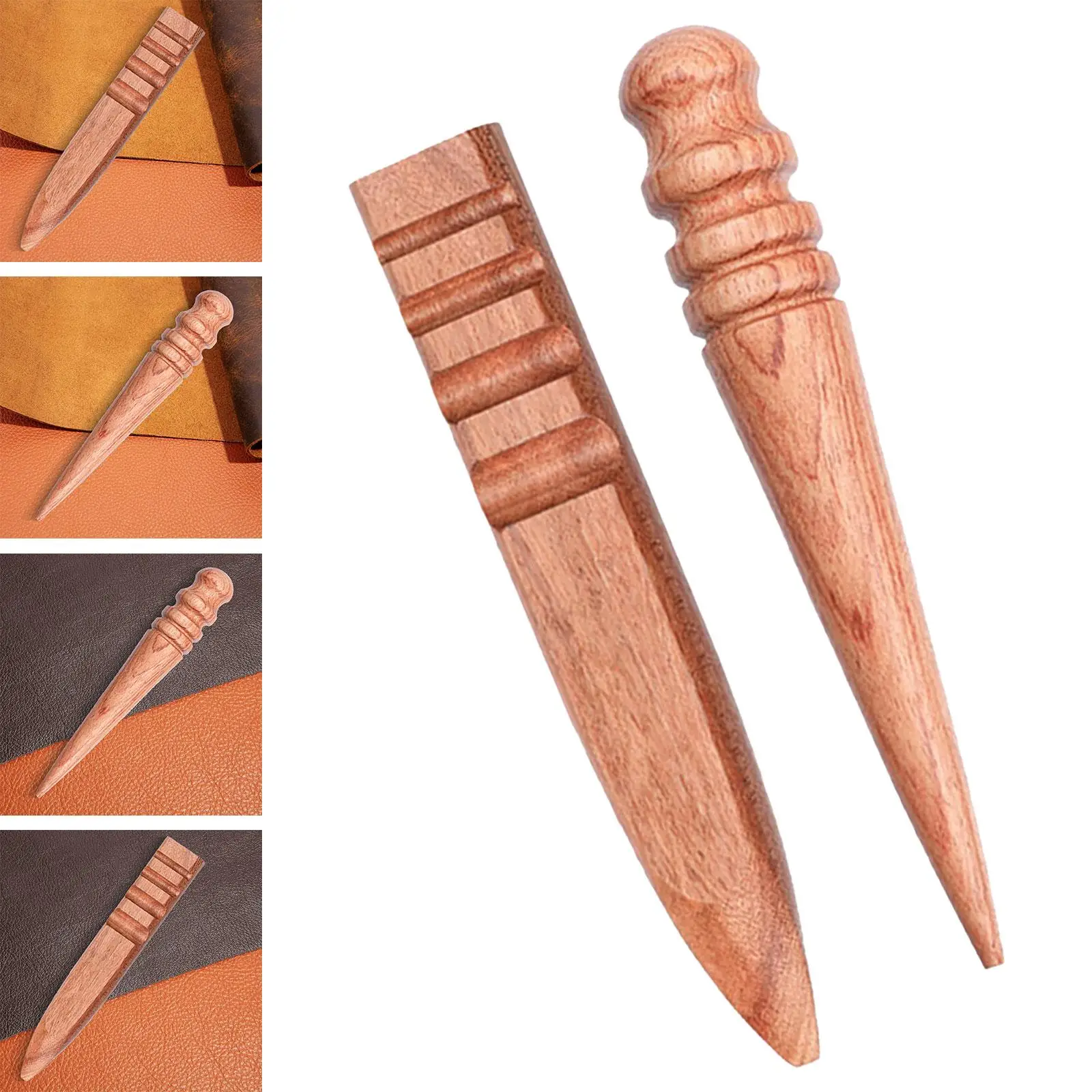 Wood Leather Edge Burnisher Grinding Accessories Four Groove Edge Buffing Wood Smooth Grooves Tool Leather Polished DIY Craft