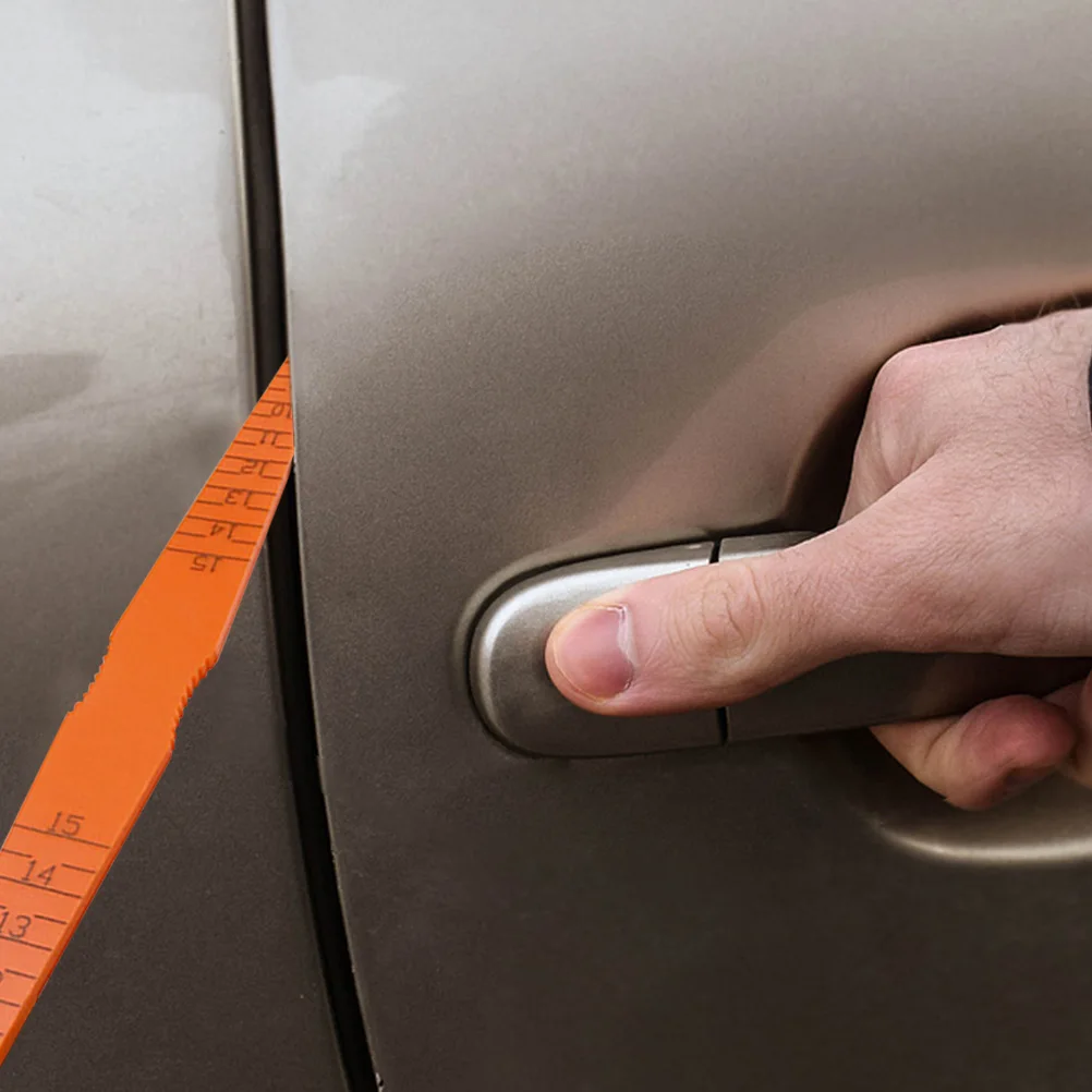 

2pcs Car Gap Measurement Ruler Plastic Feeler Gauge Profile Tool Measuring Tool Scale Taper Door Panel Clearance Meter