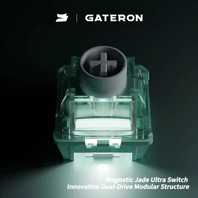 

GATERON Magnetic Jade Ultra switch, Linear, Freely setting pre-travel, HE Hall Sensor Effect for Magnetic Keyboard Gaming Offic