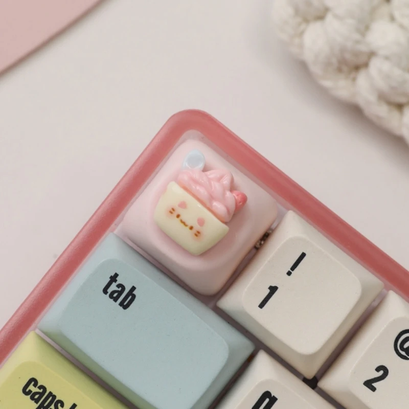 B2EF Cartoon Pig KeyCaps para teclados mecánicos encantadores resina esc keycap