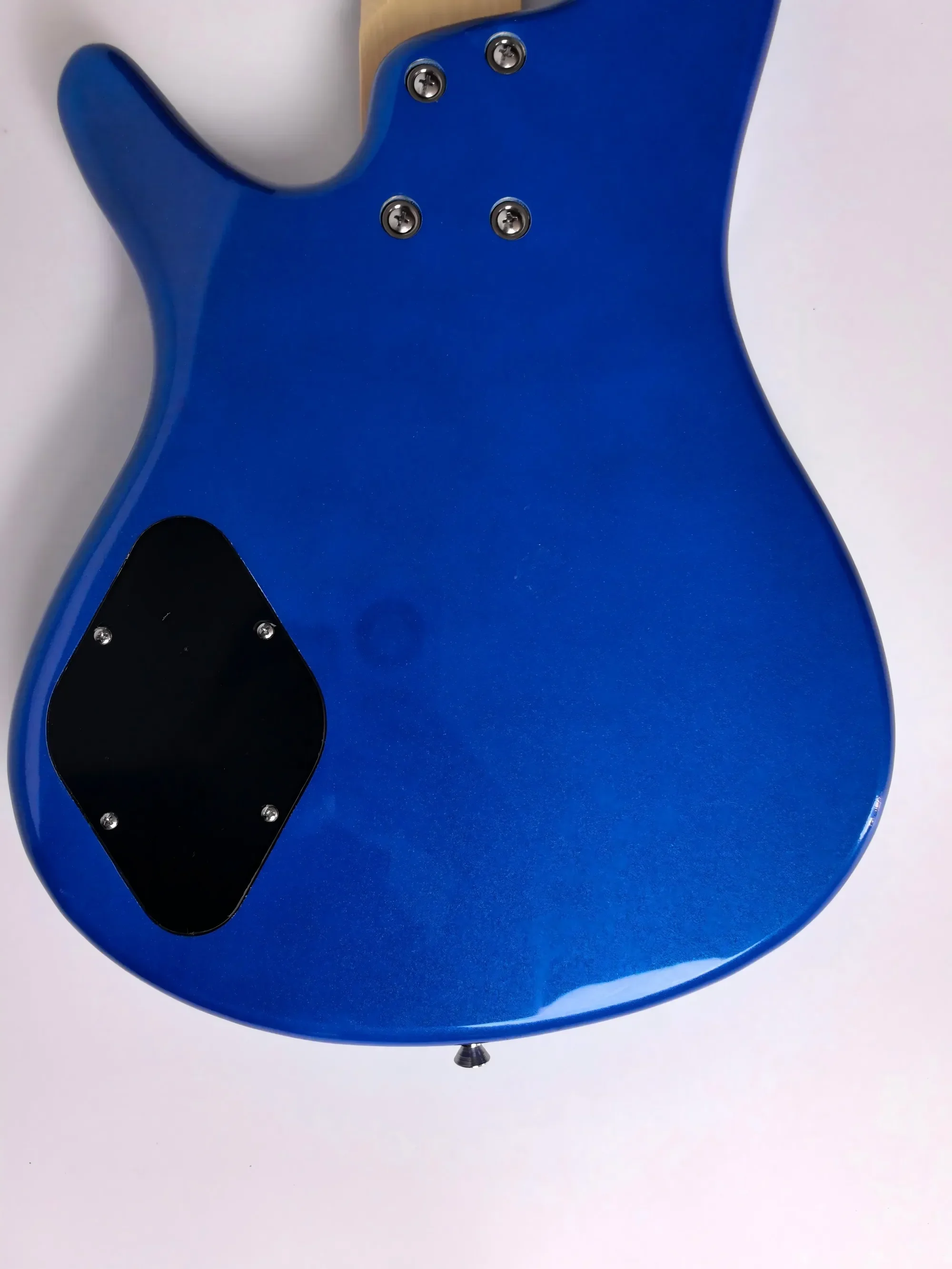 In stock, customizable, 24 samples of sycamore blue color 4 string bass, maple guitar head, direct sale by the manufacturer.