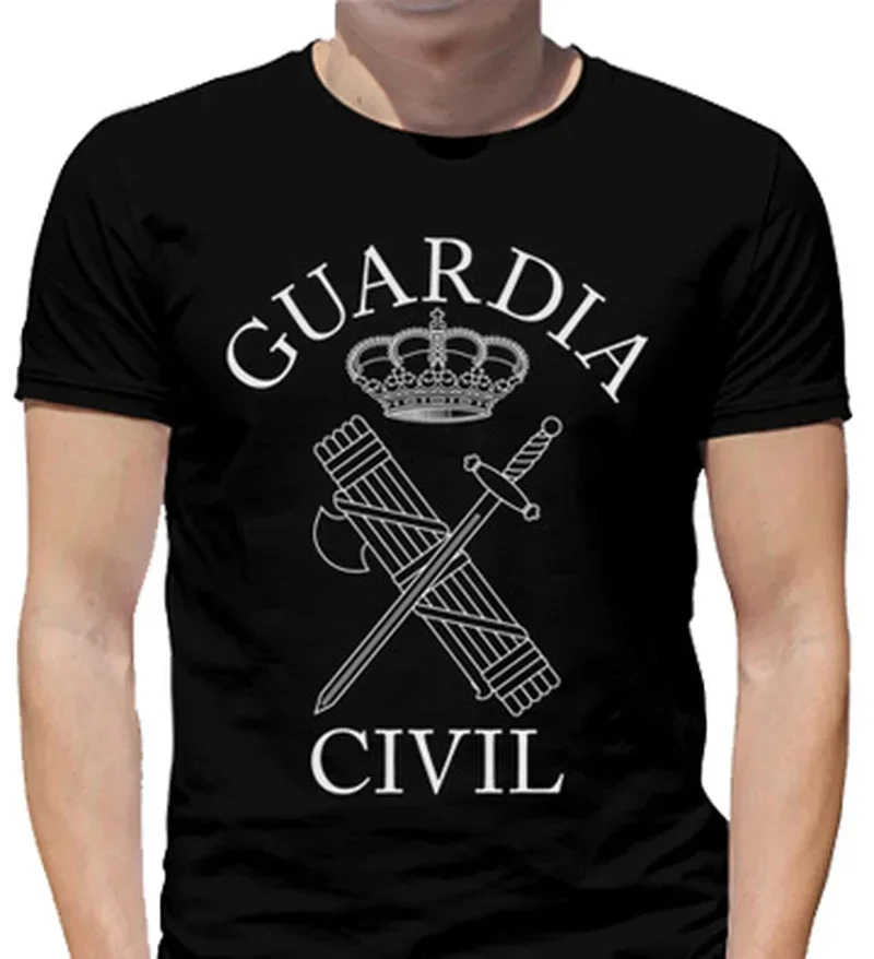 Spain National Guard Spainsh Guard Civil T-Shirt 100% Cotton O-Neck Summer Short Sleeve Summer Casual Mens T-shirt Size S-3XL