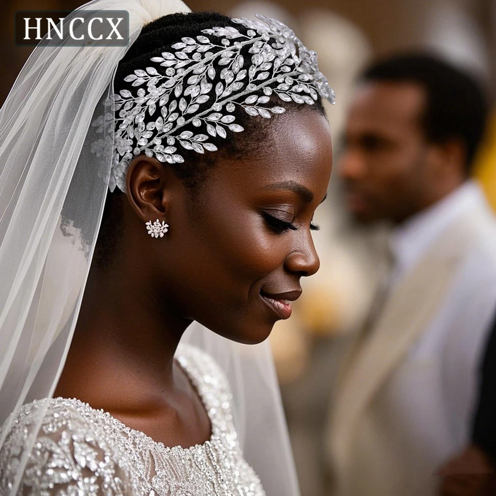 

HNCCX Bride Full Rhinestone Headband Wedding Headpieces Hair Accessories Luxury Wide Hair Band Decoration Party Headwear CP308