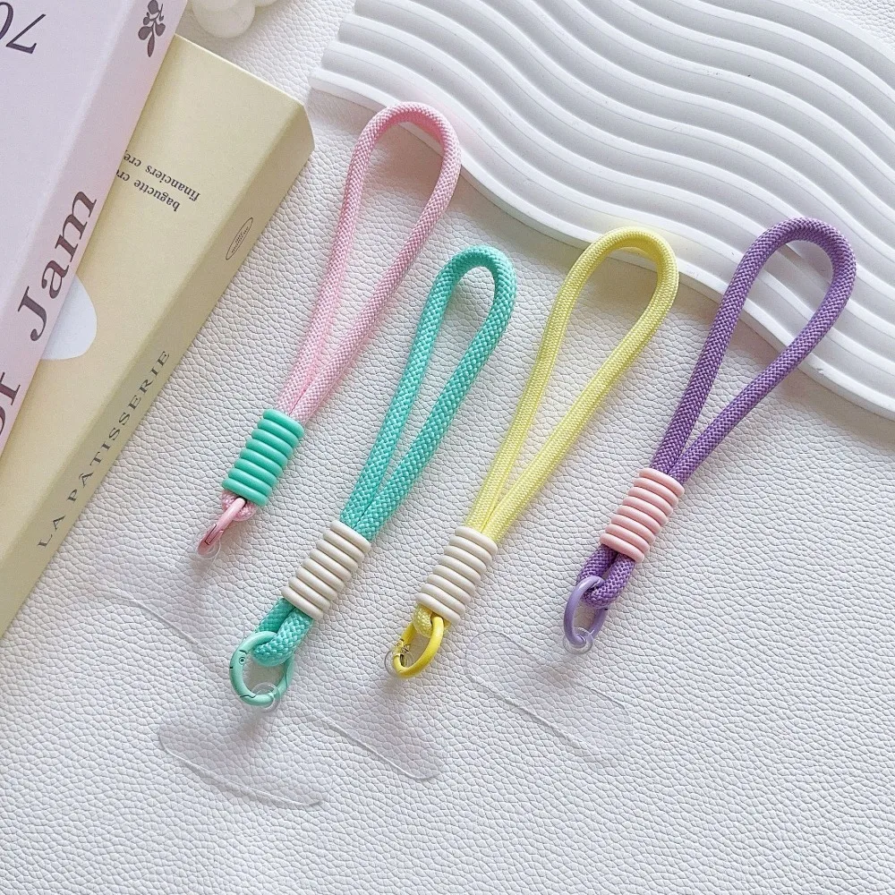 

Новый цветной короткий ремешок на запястье, универсальный ремешок на шнурке, подвесная цепочка, кольцевой шнур со шнурком для телефона, брелок