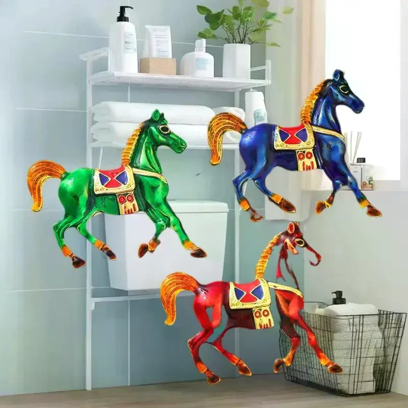 بروش من سبائك المينا على شكل حصان زودياك، لهجات الموضة للذكور والإناث، هدايا الصدار البدلة #3