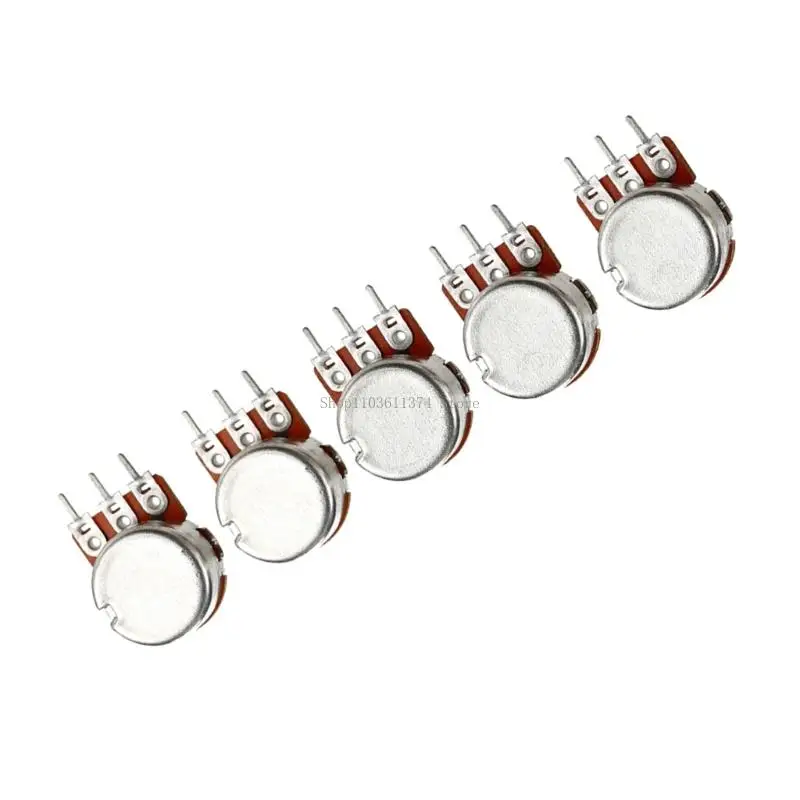  Split Shaft Potentiometer 220K Linear Taper Guitar Bass Volumes Tone Control