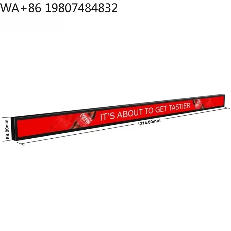 Long Narrow Ultra Thin Shelf Edge LCD Display , All Size Android/HDMI Version LCD Digital Signage Strip Bar Type, Aliexpress New