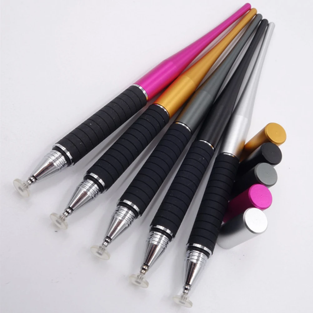 Capacitive Stylus Sharp-Tailed Disc Pen Conductive Cloth Head Suction Touch Pen For All Touch Screen Devices Smooth Writing