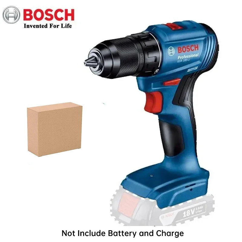 Bosch 18V Brushless Cordless Drill Driver GSR 185-Li Electric Screwdriver Rechargeable Cordless Screwdriver Power Tools