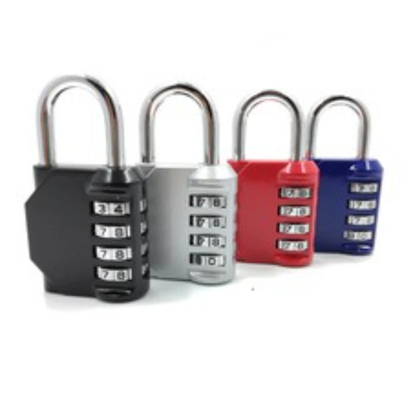 1Pc Security TSA Customs 3/4 Digit Combination Lock Anti-Theft Password Padlock Travel Suitcase Luggage Code Lock Cabinet Locker