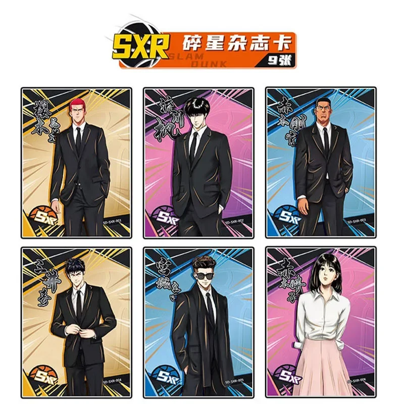 New Anime Slam Dunk Card Signature Card Hot Stamping  MVP Sakuragi Flower Road Anime Rukawa Kaede ZR Christmas Gift