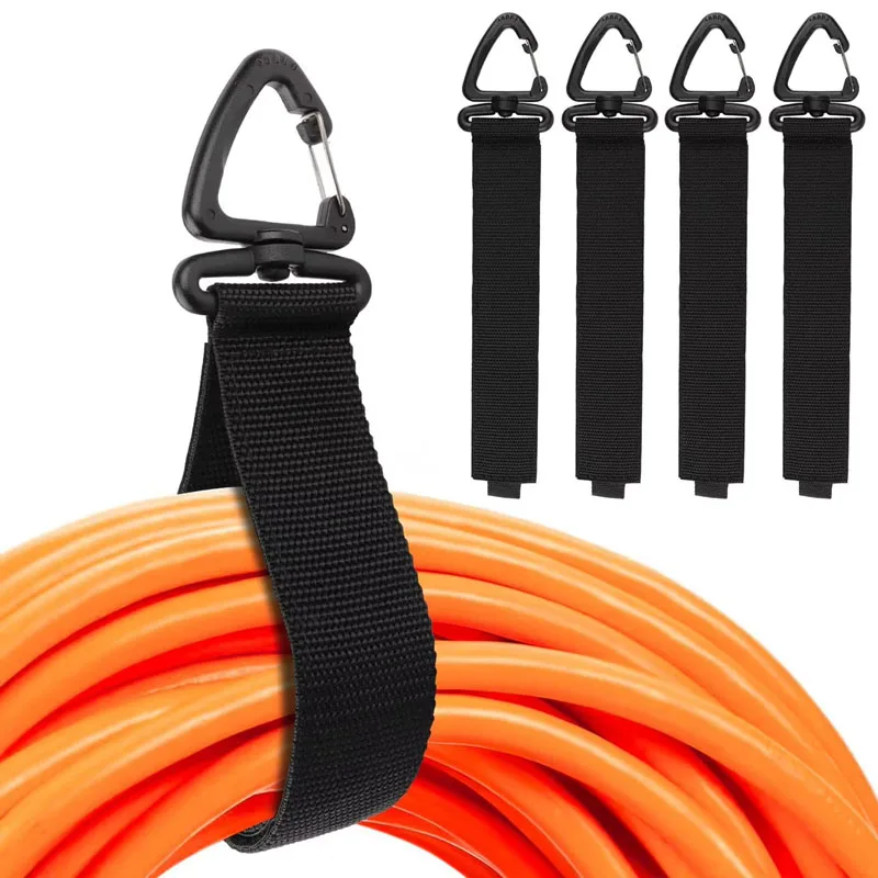 Organisateur de câbles avec boucle rotative, gestion des fils, gestion des cordons d'alimentation, sangles de rangement robustes en nylon pour câbles et tuyaux