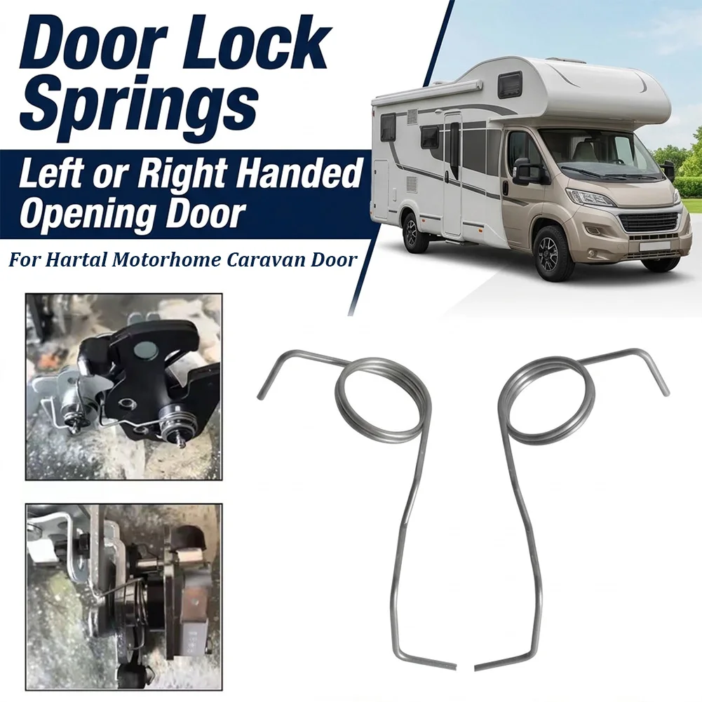 Upgrade Door Handle Lock Springs Replacement For Hartal Motorhome Caravan Camper Left or Right 2pcs Top & Bottom fits Spring