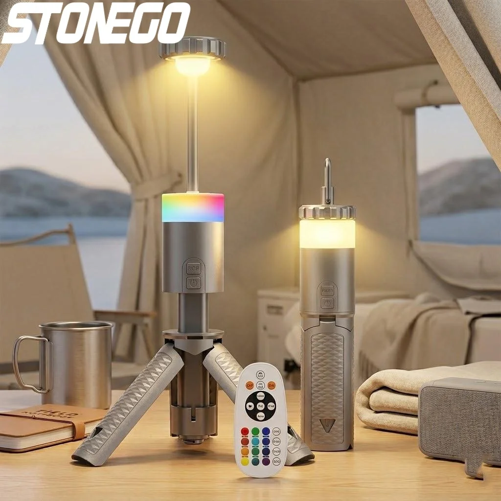 

Портативный перезаряжаемый фонарь-прожектор 6000 мАч для кемпинга, многоцветный, с функцией настроения настроения, долговечный