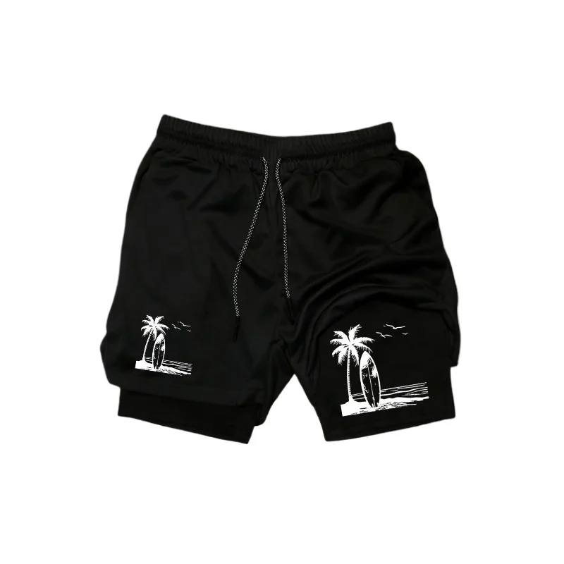 Men's Shorts for Summer Comfortable and Loose Casual Suitable for Fitness 2-in-1 Stretchy Performance Athletic Multi-functional