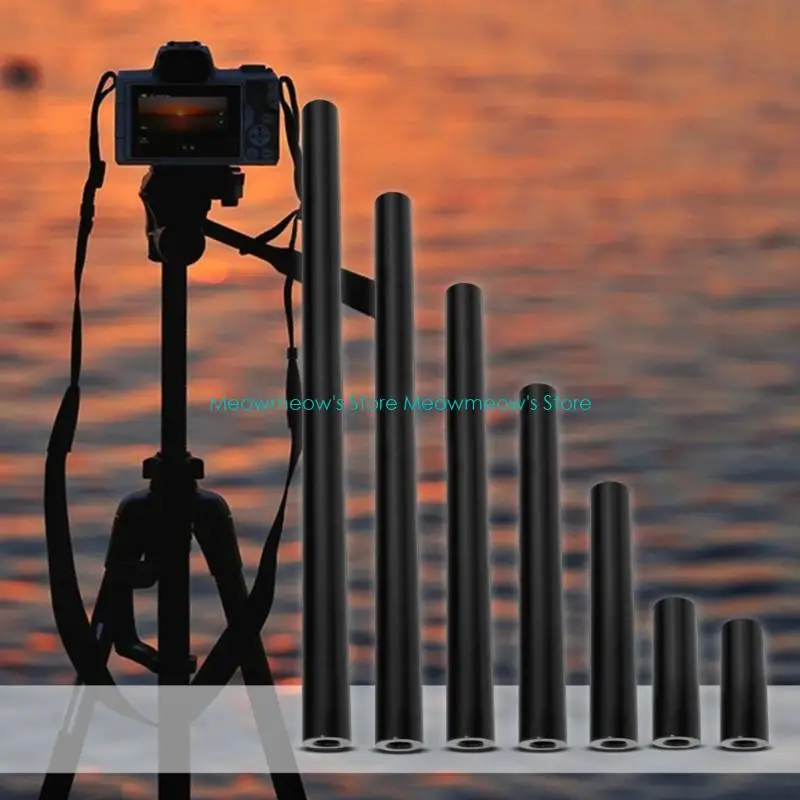 W91A 12mm 직경 Double 1/4-20 사진 장비를위한 암 스레드 확장로드 마이크 스탠드 액세서리