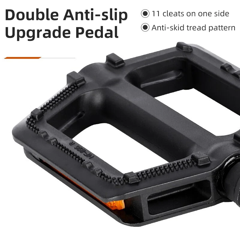 Ultraleve Anti-Slip Pedais de Bicicleta, Pedal MTB Estrada, Acessórios de Mountain Bike, Pé Universal Plat, 9 polegadas, 16 polegadas