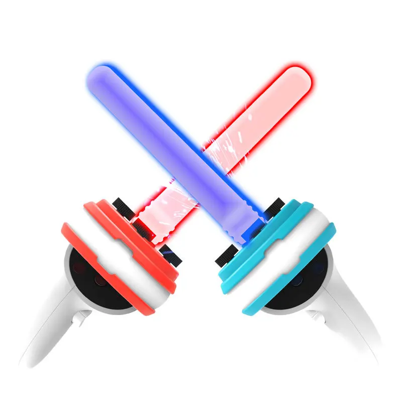 Beat Saber Handles Controller for Oculus Quest 2 Dual Lightsaber Extension Grips VR Workout Games for Oculus Quest 2 Accessories