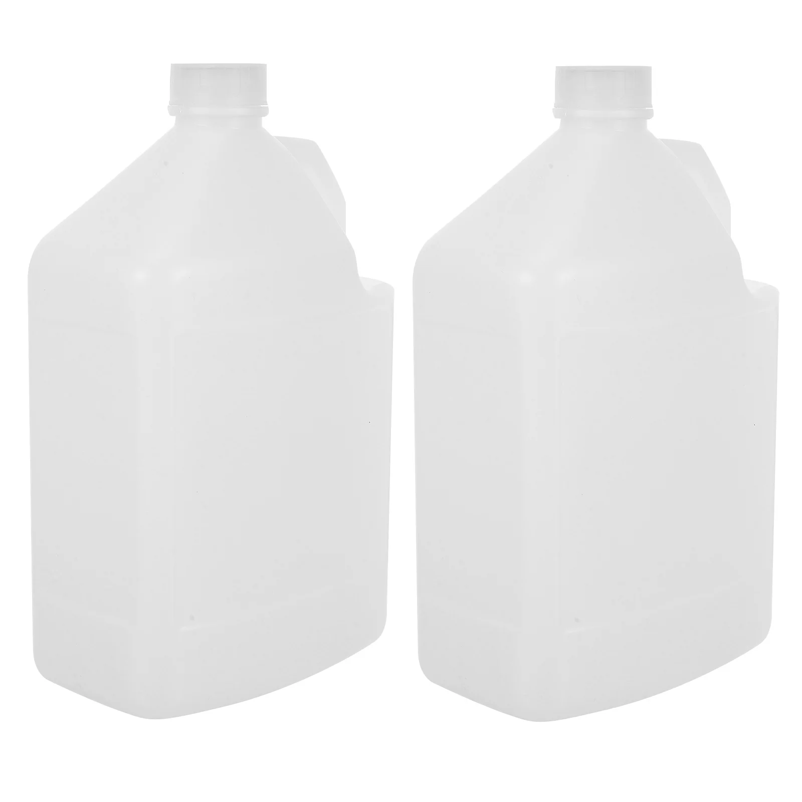 

2pcs 5L Plastic Jugs Chemical Storage Containers Handle Large Capacity Liquid Buckets Industrial Adhesives Detergents Gallon