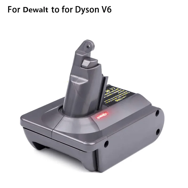 

Adapter For Dewalt 18V-20V Li-ion Battery DCB180,DCB182,DCB200,DCB203,DCB205 To For Dyson V6 DC61 DC62 Vacuum Cleaner Converter