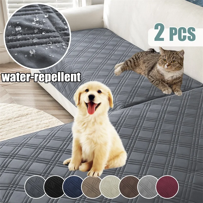 

2pcs/Set Water Repellent Pets Kids Corner Sofa Seat Cover Anti Dirty Dog Bed Mattress Cover Non-Slip Chaise Longue Slipcover