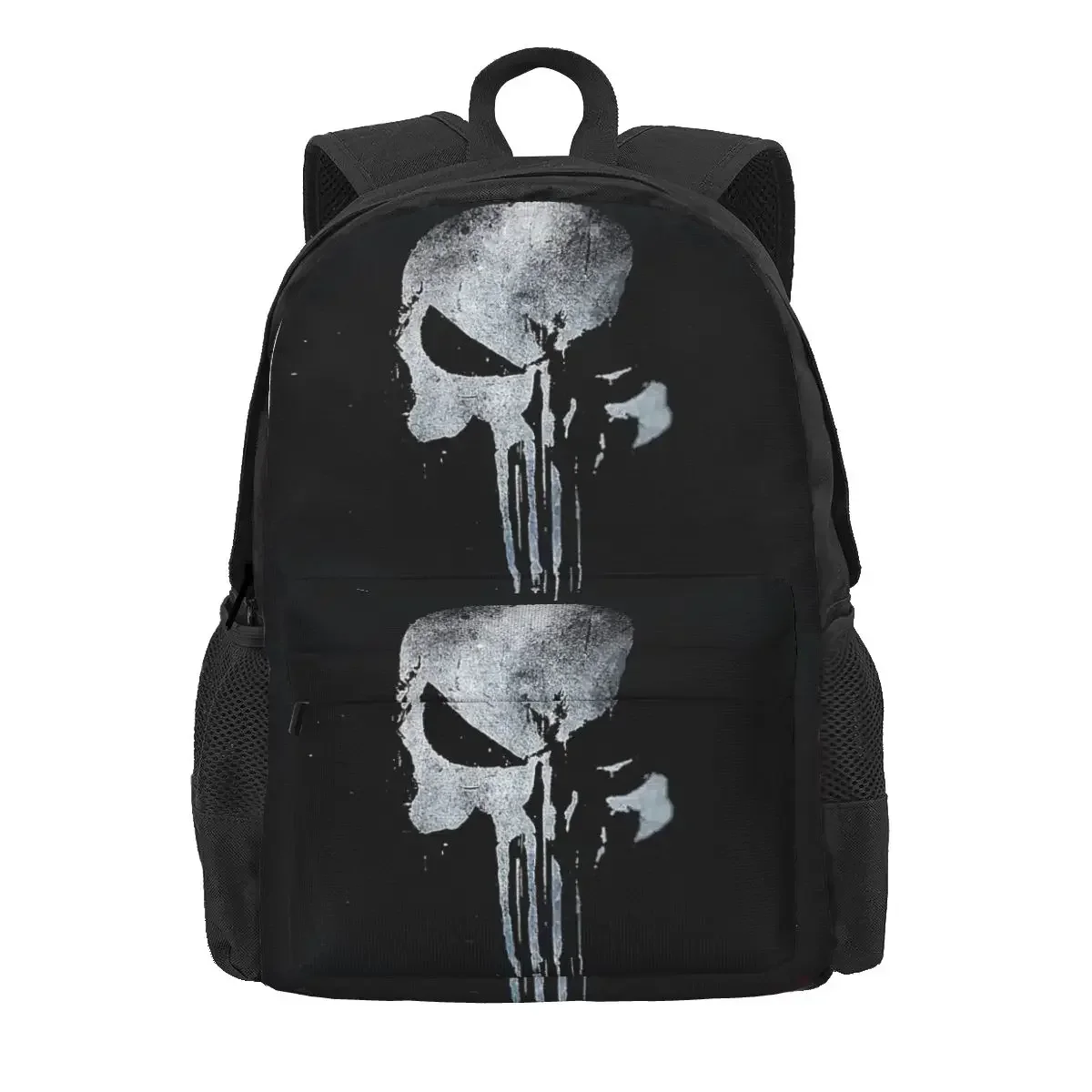 Heavy Metal Skeleton Skull Punishers Backpacks Boys Girls Bookbag Children School Bags Cartoon Kids Laptop Rucksack Shoulder Bag