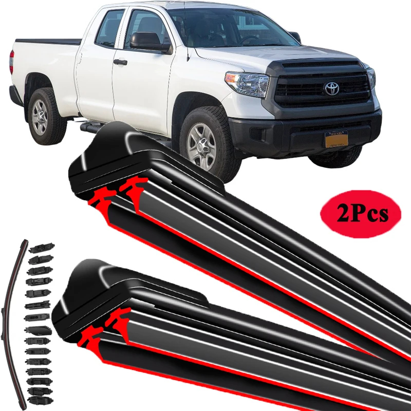 

For Toyota Tundra 2001~2017 Wipers Blades Car Accessories Windshield Brushes 2002 2003 2004 2007 2008 2010 2013 2014 2015 2016