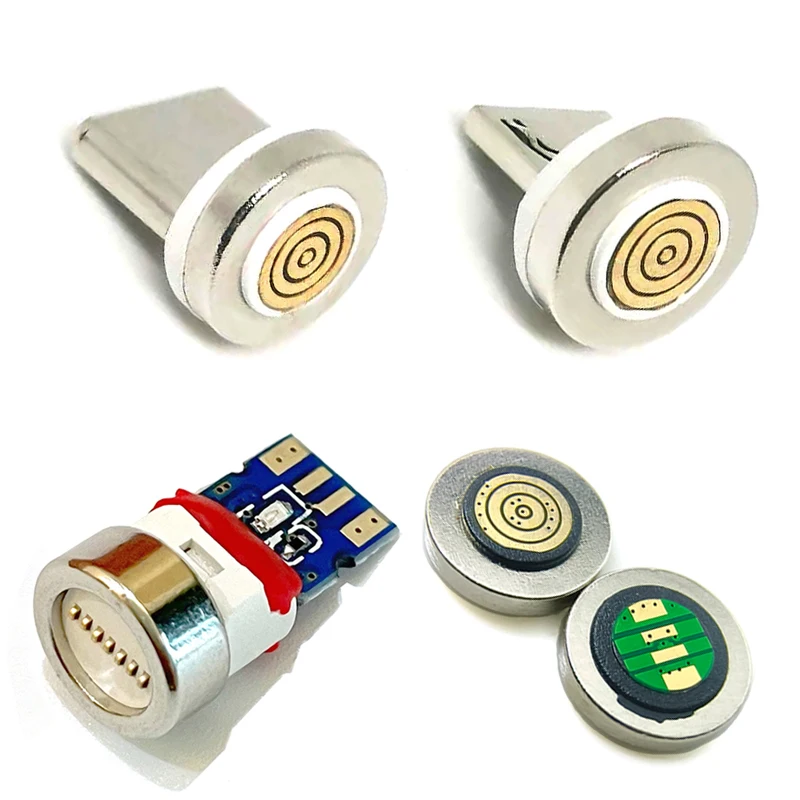 5/10pcs Magnetic Charging Cable Adapter Connector Tips Head for Type C Micro USB 3A Fast Charging 7pin Magnetic Tips Male/Female