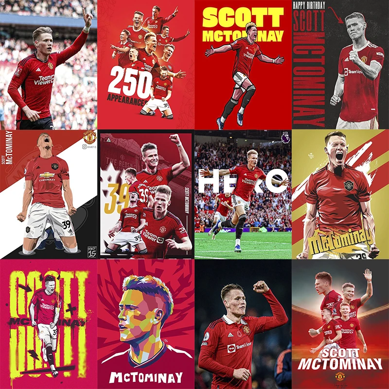 2024 nowy 5D DIY Scott McTominay diamentowy zestaw do malowania piłki nożnej diamentowy haft kolory olej obraz ręcznie mozaika ozdoby do dekoracji