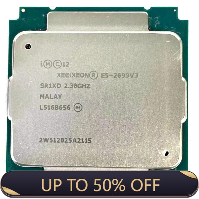 

XEON E5-2699 V3 SR1XD 2.30GHz 45MB LGA2011-3 18-CORE CPU PROCESSOR