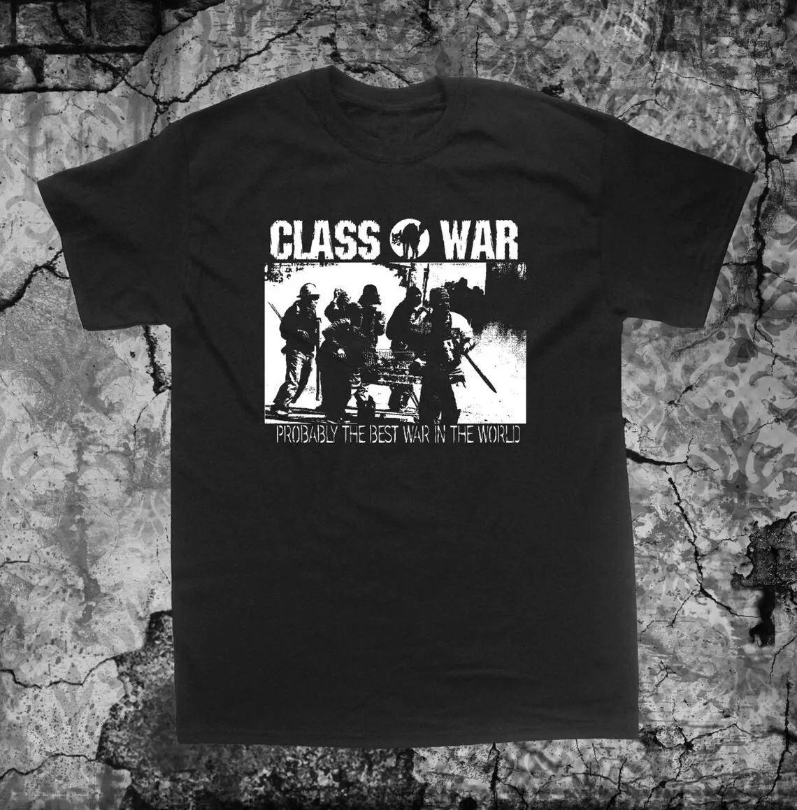 Class War T-Shirt Crust Anarcho Punk Political Human Rights Anarchy Crass Filth Leftover Crack  Plus Size Tops