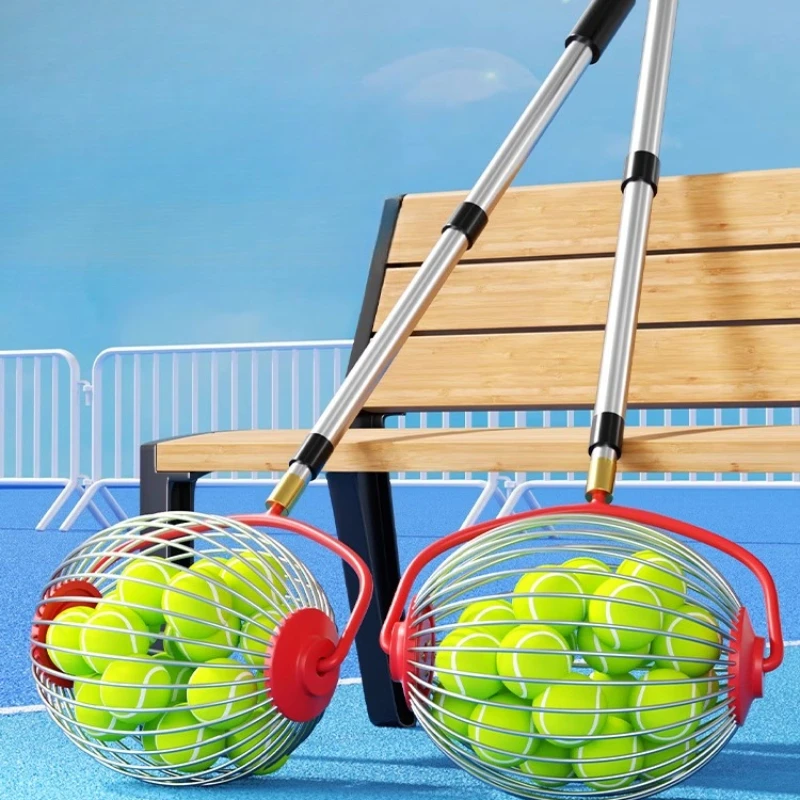 

Tennis ball picker portable artifact collector automatic storage pick up new professional ball basket ball picker