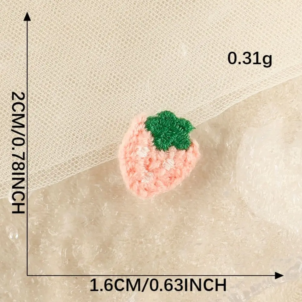 

Sew-on Embroidery Patch Heart Strawberry Special-shaped Embroidered Fabric Patch Clothing Badge Accessories Clothing Patches