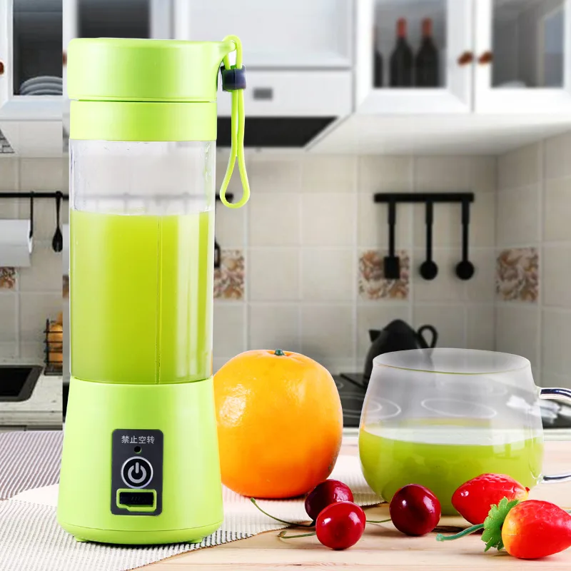 NEW Mini Portable Blender Take Juice Cup 6 Blades Rechargeable Electric Juicer Fruit Juice Blender Smoothie Maker Blender Cup