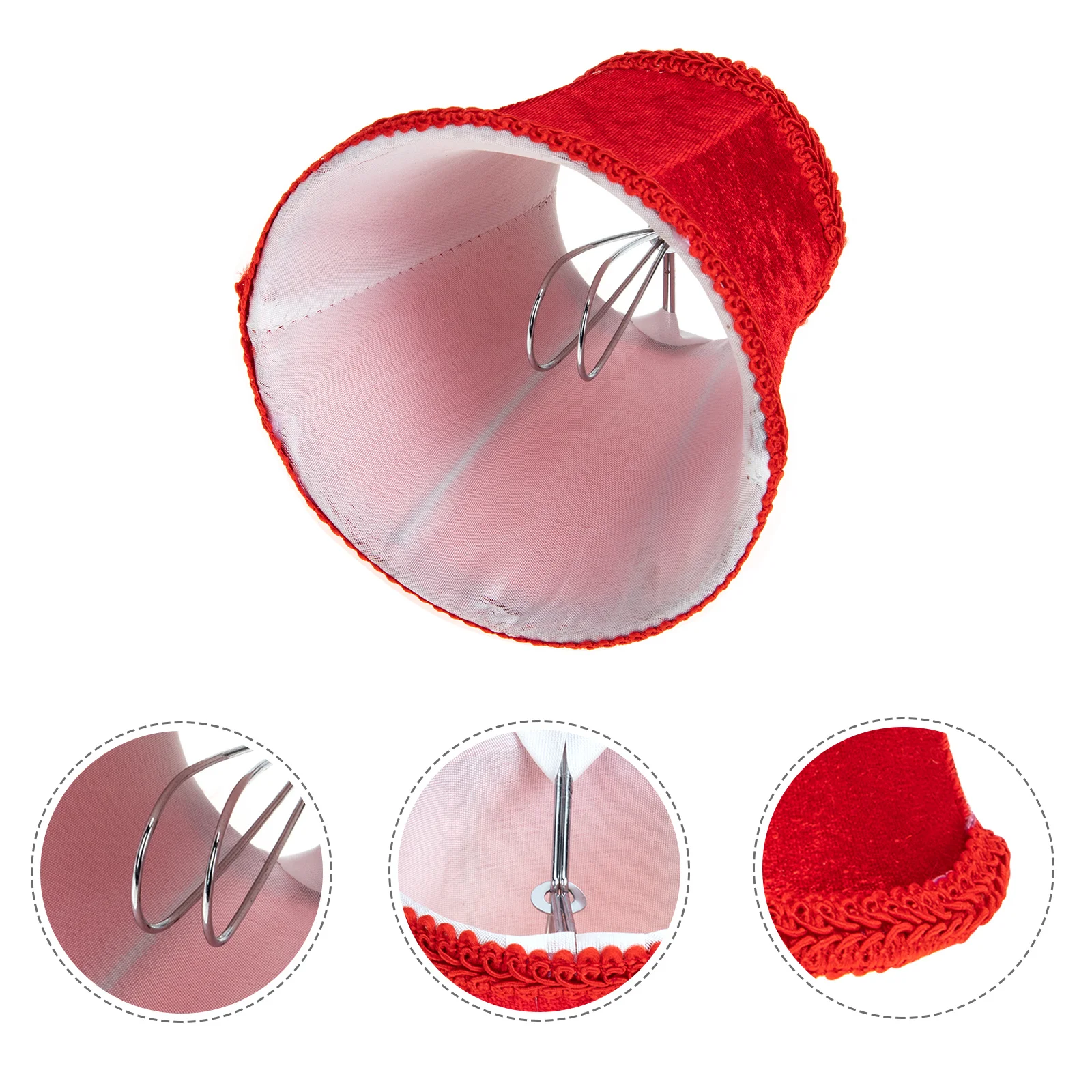 

Iron Cloth Lampshade Sturdy Structure Insect Dust Protection Bedroom Living Room Ceiling Lamp Cover Delicate Lighting